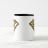 男すごいSシールド |カモフラージロゴ マグカップ (中央)