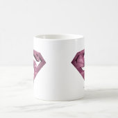 男すごいSシールド |ピンクスターバーストロゴ コーヒーマグカップ (中央)