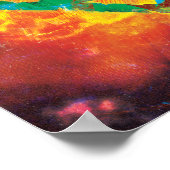 男すごいSシールド |ピーススタンプされたロゴ ポスター (角)