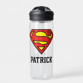 男すごいSシールド |マンロすごいゴ |名前の追加 ウォーターボトル (正面)