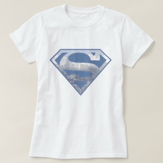 男すごいSシールド |ライトブルーシティロゴ Tシャツ (デザイン正面)