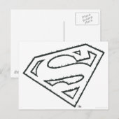 男すごいSシールド |横向きログランジゴ ポストカード (正面/裏面)