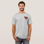 男すごいSシールド |色あせたドットのロゴ Tシャツ (正面フル)