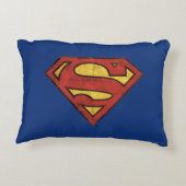 男すごいSシールド |黒いグランジアウトラインロゴ アクセントクッション (裏面)