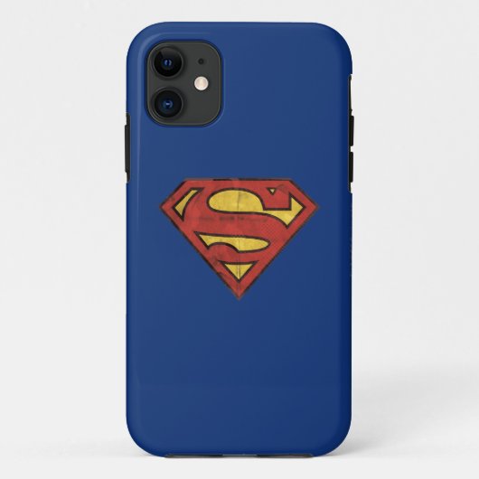 男すごいSシールド |黒いグランジアウトラインロゴ Case-Mate iPhoneケース (裏面)