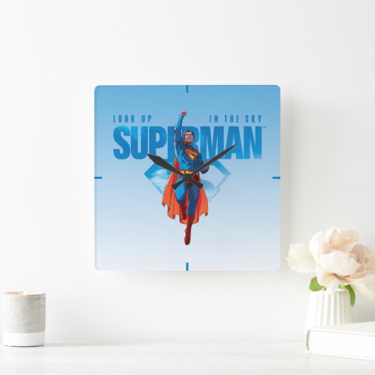 男だと思すごいう スクエア壁時計 (ホーム)