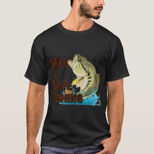 男って釣りが好きよね Tシャツ (正面)