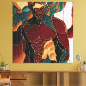 男っぽい男 キャンバスプリント (インサイチュ (リビング))