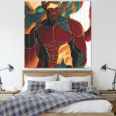 男っぽい男 キャンバスプリント (インサイチュ (寝室))