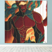 男っぽい男 キャンバスプリント (インサイチュ (ウッドフロア))