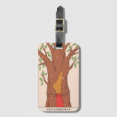 男つるタロット専攻のアルカナ木足 ラゲッジタグ (正面縦)