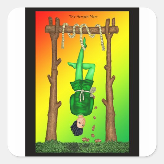 男つる – ステッカー (正面)