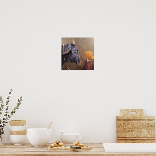 男とブル ポスター (キッチン)