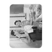 男と女が料理をする|過去記事 マグネット (縦)