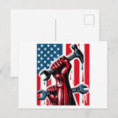 男と女と若者の幸せ ポストカード (正面/裏面)