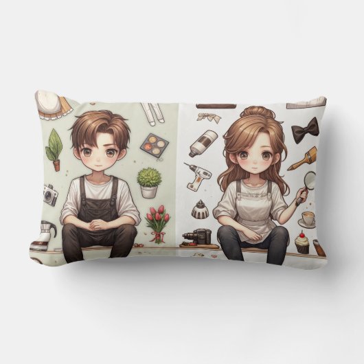 男と女 ver. 1 クッション (正面)