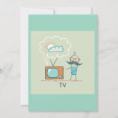 男と彼のテレビ 招待状 (正面)