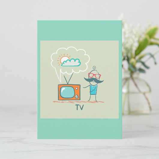 男と彼のテレビ 招待状