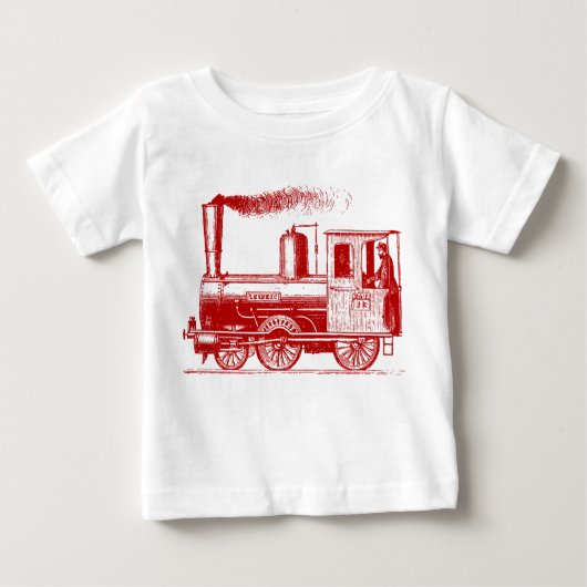 男と彼の列車 – Ruby ベビーTシャツ (正面)