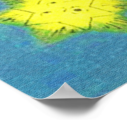 男と月 ポスター (角)