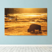 男と獣 キャンバスプリント (インサイチュ (ウッドフロア))