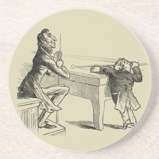 男と男のプール遊の鉛筆 コースター (正面)