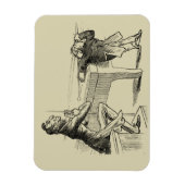 男と男のプール遊の鉛筆 マグネット (縦)