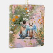 男と男の犬の記念碑 セラミックオーナメント (右)