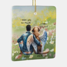 男と男の犬の記念碑