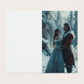 男と美しい少女のイメージ 名刺 (外部フラット)