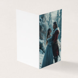 男と美しい少女のイメージ 名刺