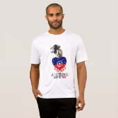 男と6月10日旗 Tシャツ (正面フル)