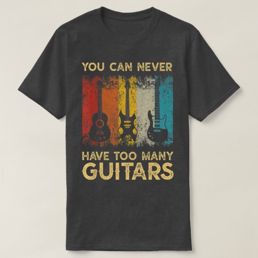 男には絶対おもしろいに持てない音楽好きの贈り物 Tシャツ (デザイン正面)