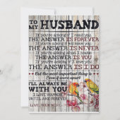 男に贈り物パーソナライズされた、夫に贈る シーズンカード (正面)