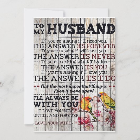 男に贈り物パーソナライズされた、夫に贈る シーズンカード (正面)