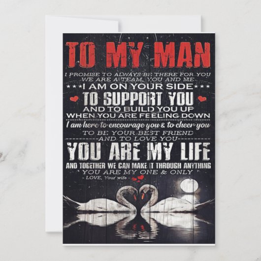 男に贈り物パーソナライズされた、夫に贈る シーズンカード (正面)