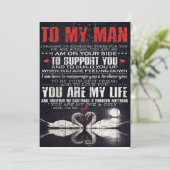 男に贈り物パーソナライズされた、夫に贈る シーズンカード (スタンド正面)