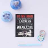 男に贈り物パーソナライズされた、夫に贈る チラシ (シングル)