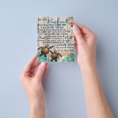 男に贈り物パーソナライズされた、夫に贈る チラシ (手)