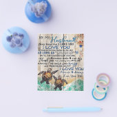 男に贈り物パーソナライズされた、夫に贈る チラシ (シングル)