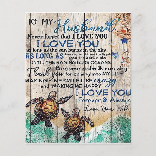 男に贈り物パーソナライズされた、夫に贈る チラシ (正面)