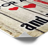 男に贈り物パーソナライズされた、夫に贈る ポスター (角)