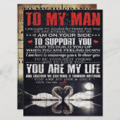 男に贈り物パーソナライズされた、夫に贈る メニュー (正面/裏面)