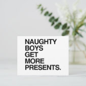 男のいけな子はHOLIGAYより多くのプレゼントを取得 – .png ポストカード (スタンド正面)