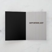 男のおもしろい子だからチンパンジーを口に出す カード (内部)