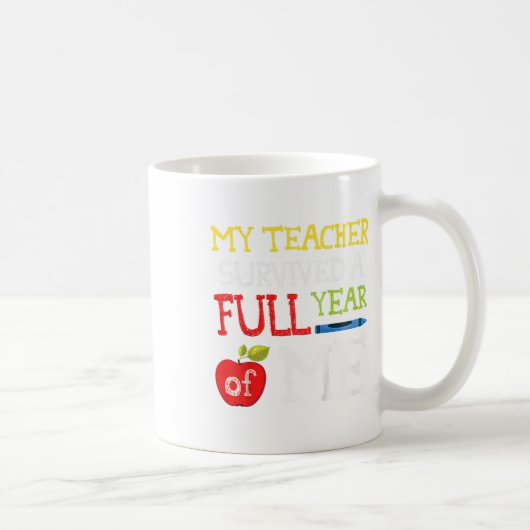 男のおもしろい子のための学校の最後の日 コーヒーマグカップ (右)