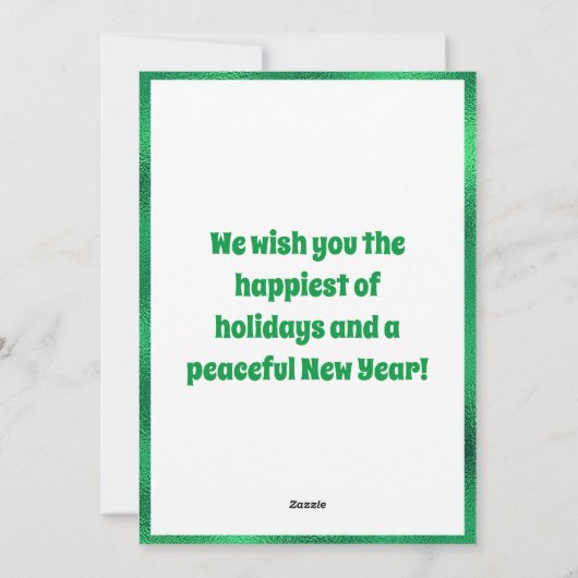 男のおもしろい子の小妖精や小人カスタム子供の写真メリークリスマス シーズンカード (裏面)