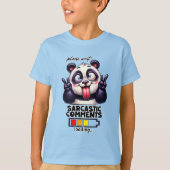 男のおもしろい子の皮肉ワードアートをロード Tシャツ (正面)