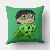 男のすごい子のアクションヒーロー クッション (裏面)