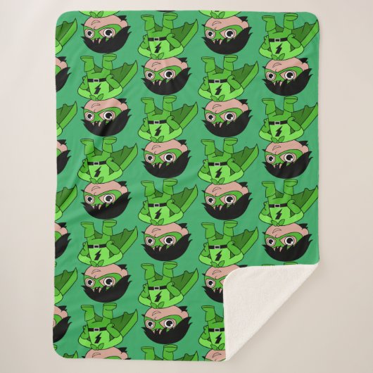 男のすごい子のアクションヒーロー シェルパブランケット (正面)